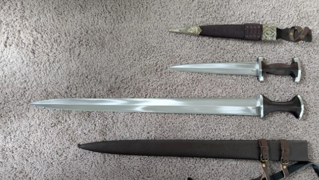 Degen sword being hand-forged at the Everest Forge workshop in Kathmandu