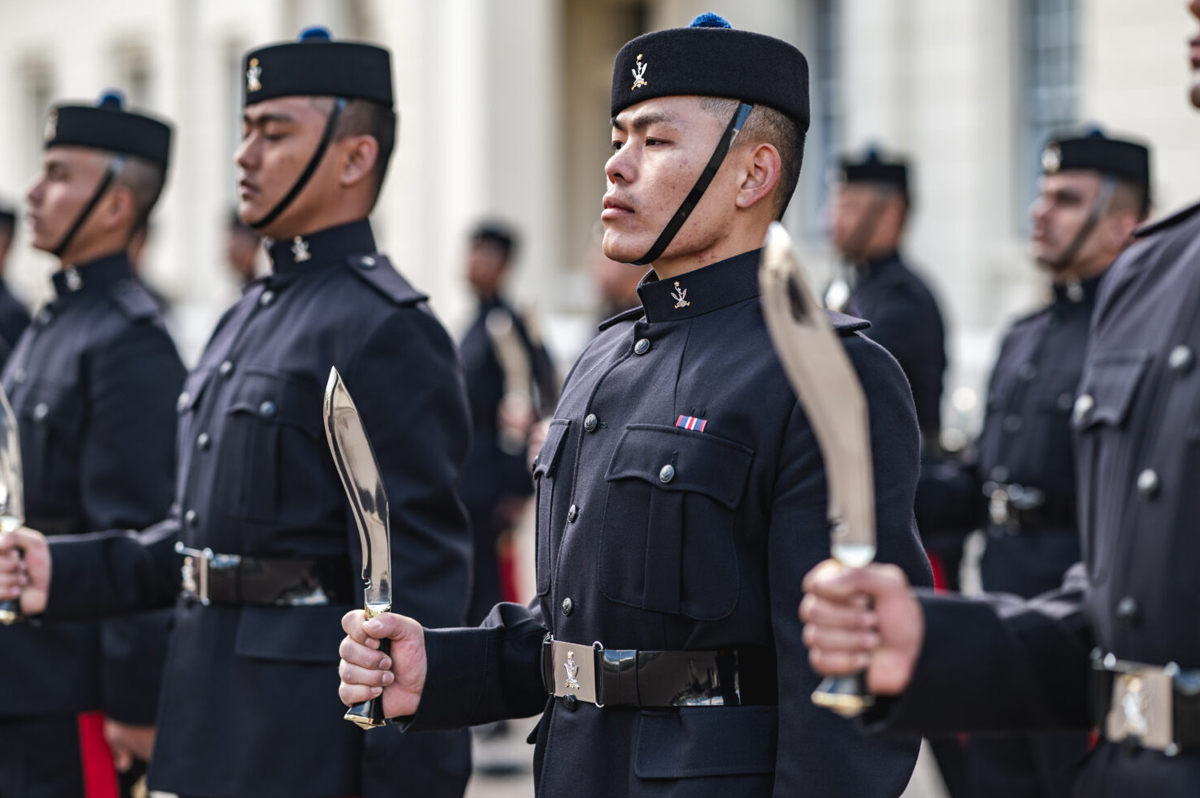 Gurkhas with Official service no 1 kukri