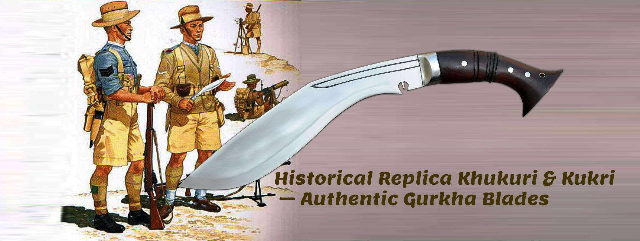 Historical Kukri & Khukuri Replica Knife – Gurkha Blades Hand-Forged in Nepal