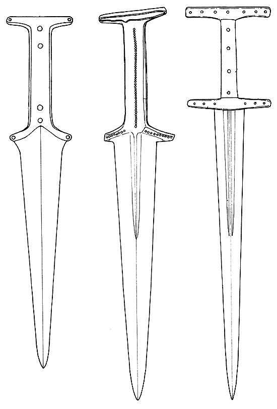 Illustration of Baselard Swords and Dagger
