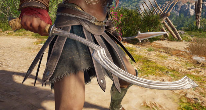 Khopesh sword in a video game