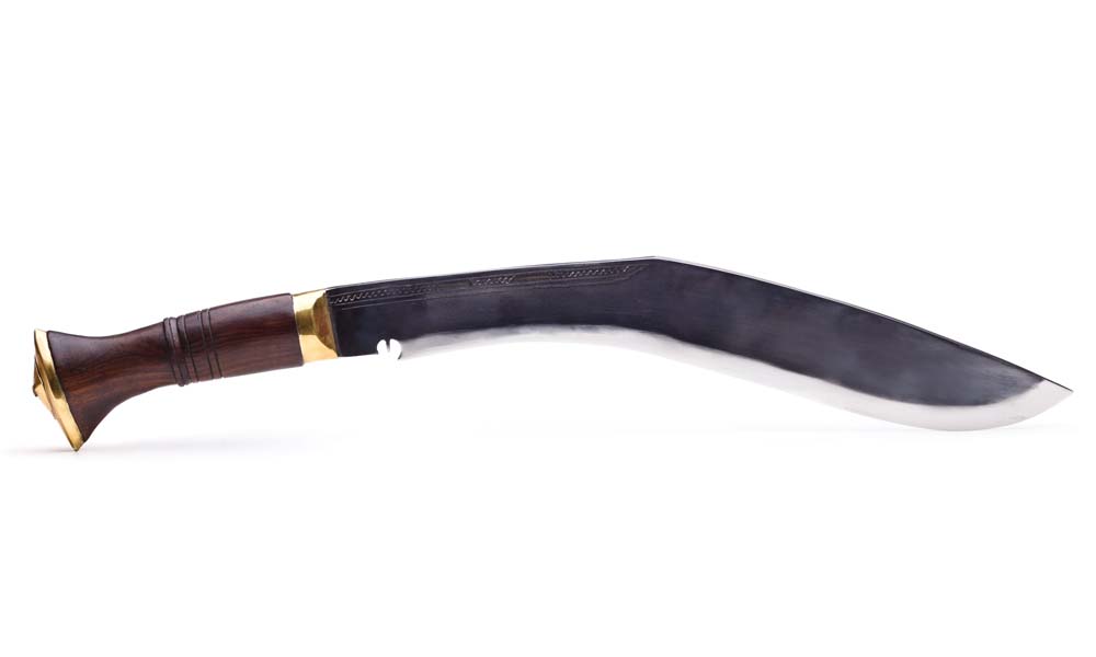 Kukri sword for self defense and practical use Nepalese curved blade