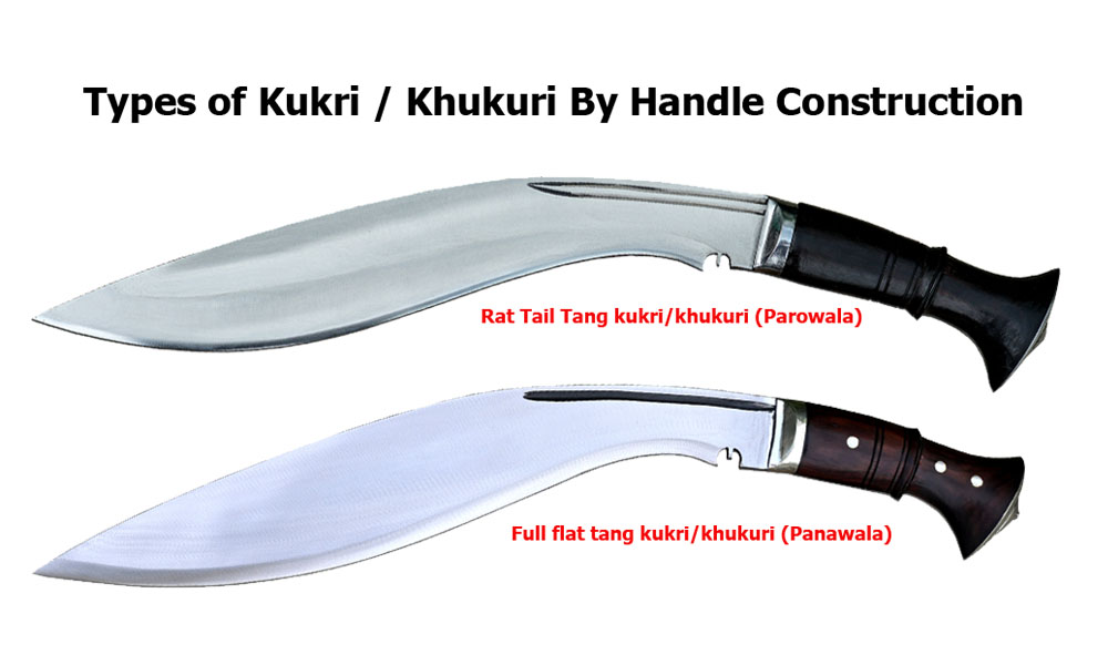 Kukri Khukuri Types by Handle - Parowala and Panawal