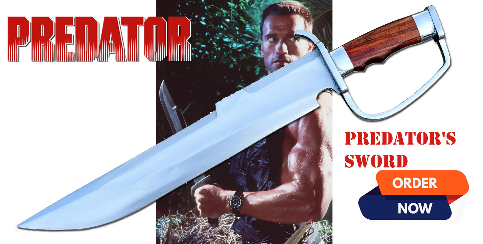 Predator D-Guard Bowie hand-forged replica