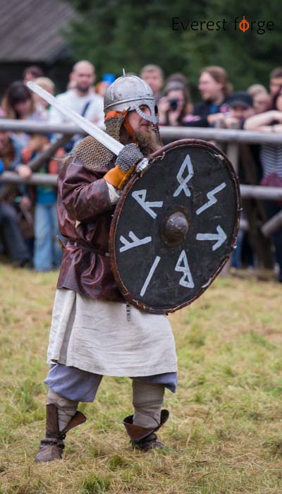 Hand-forged Viking sword at Renaissance Faire — battle ready historical sword from Everest Forge Nepal